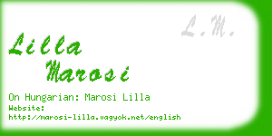 lilla marosi business card